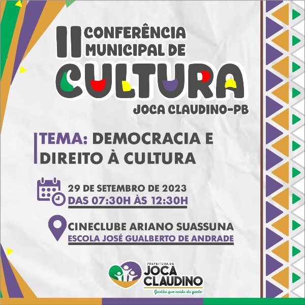 Convite: II Conferência Municipal de Cultura